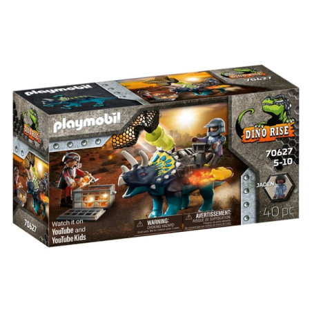 Figurine playmobil dino rise triceratops rampage intorno alla l.