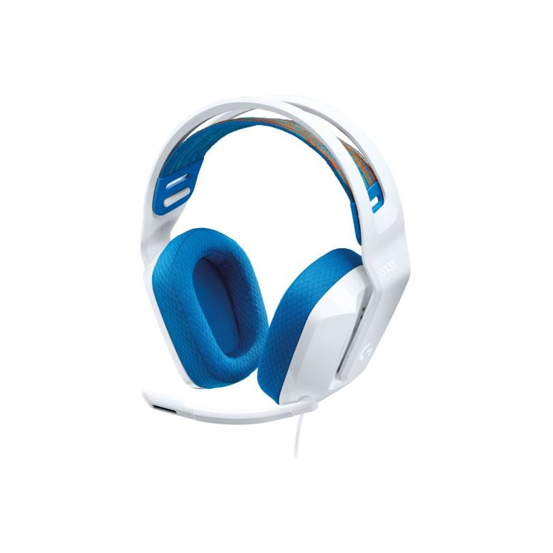 Cuffie da gioco logitech g335 wired cablate 3.5mm bianco [981-001018]
