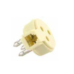 Adattatore telefonico nuovavideosuono 3 poli sip 6p-4c bianco