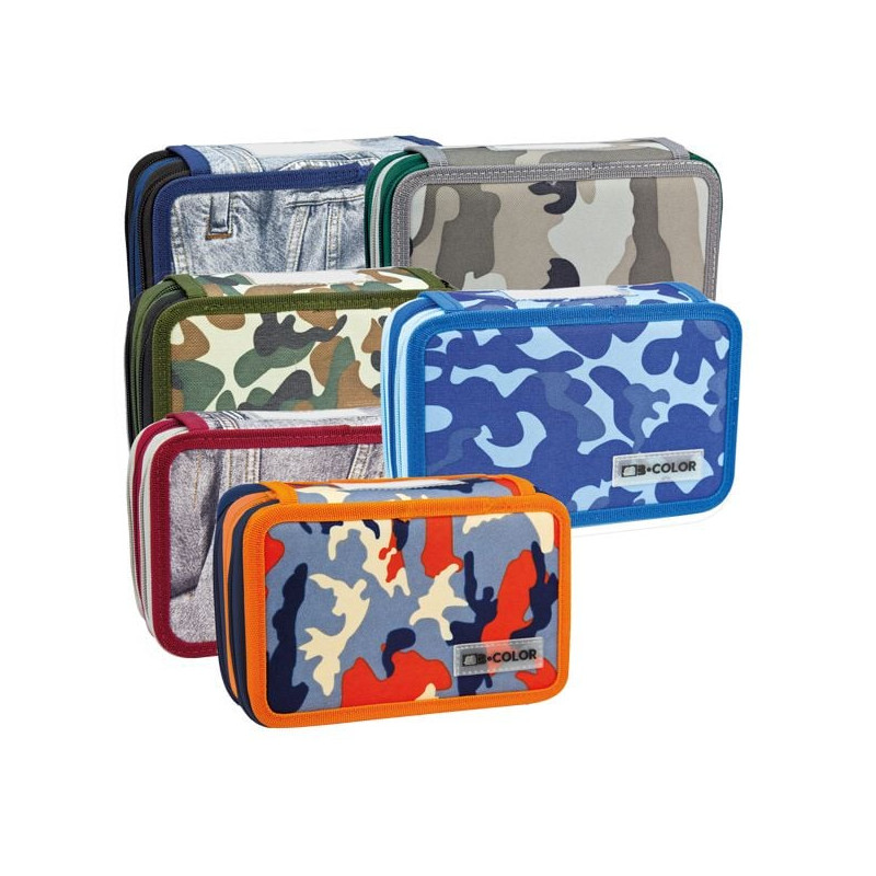 Astuccio balmar 2000 3-zip mimetic /jeans assortito [pfasth3]