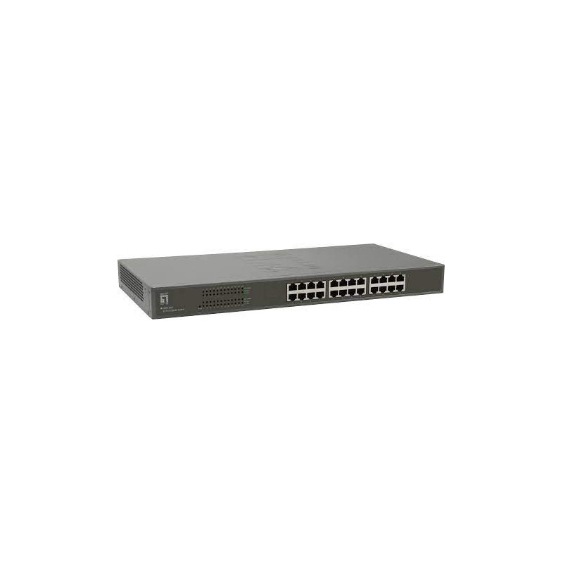 Switch levelone gigabit ethernet a 24 porte argento [gsw-2457]
