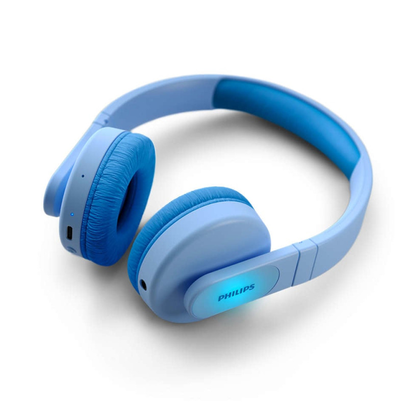 Cuffie philips wireless a bluetooth stereofonico per bambino blu