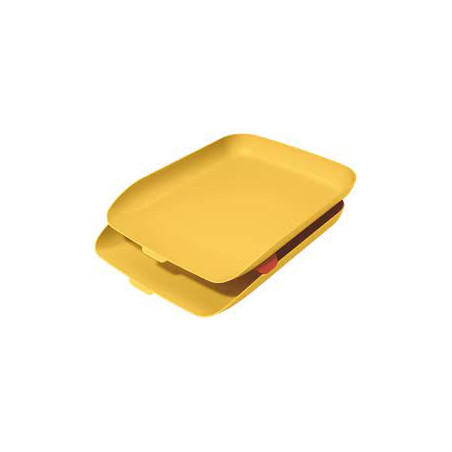 Set di vassoio portalettera leitz 2pz giallo [53581019]