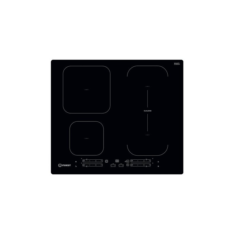 Piano cottura a induzione indesit 60cm 4zone [ib 65b60 ne]