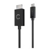 Cavo cygnett essentials usb-c a hdmi 4k nero [cy3305hdmic]