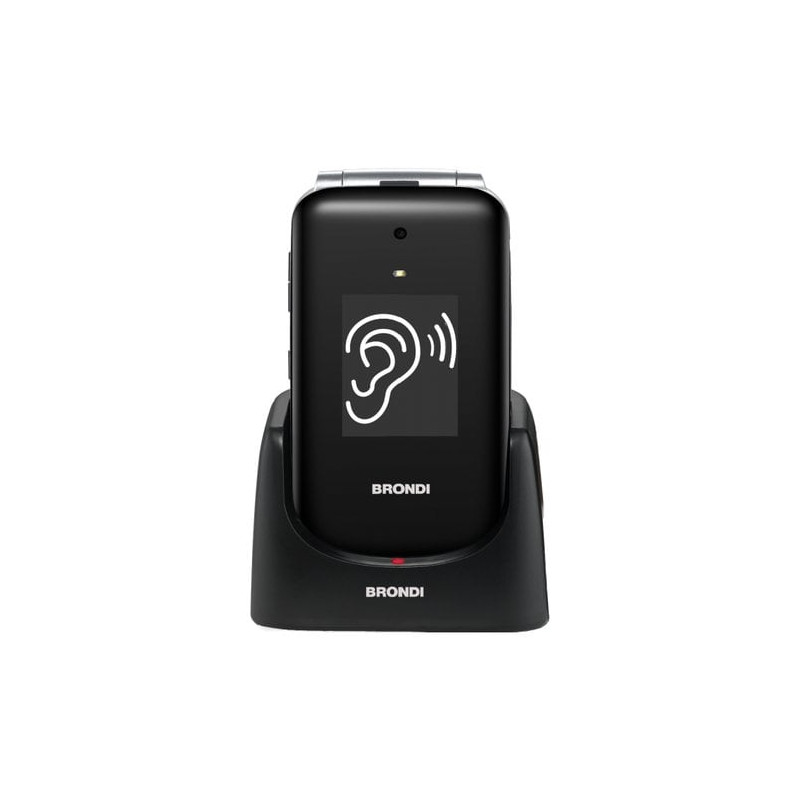 Cellulare 2.8" brondi amico supervoice 32gb/32gb 800 mah nero/argento