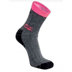 Calze u power giady corte 2 paia grigio/fuscia [sk218gf]