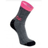 Calze u power giady corte 2 paia grigio/fuscia [sk218gf]