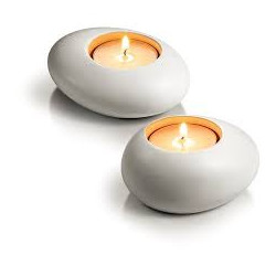 Candele tescoma fancy home 2 pz bianco [906850.11]