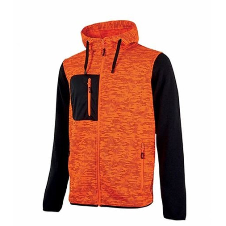 Felpa da lavoro u power rainbow donna fullzip xxl orange fluo [ey174of-xxl]