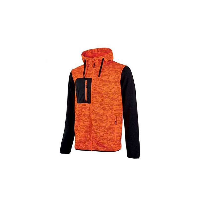 Felpa da lavoro u power rainbow donna fullzip s orange fluo [ey174of-s]