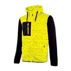 Felpa da lavoro u power rainbow donna fullzip xxl yellow fluo [ey174yf-xxl]