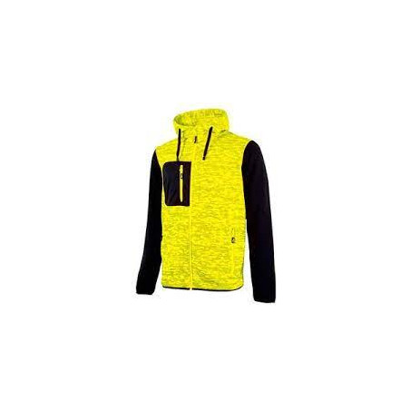 Felpa da lavoro u power rainbow donna fullzip m yellow fluo [ey174yf-m]
