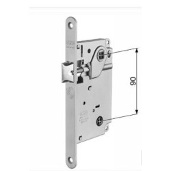 Serratura infilare legno agb serrature 1101 mediana e60 cromo opaco