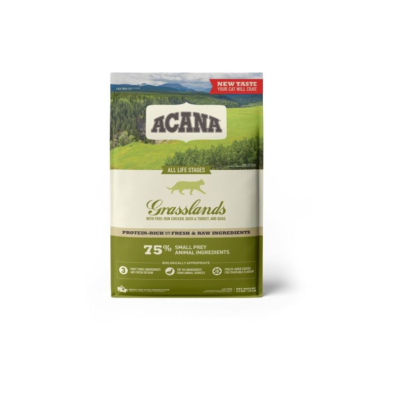 Mangime acana cibo secco per gatti 4.5 kg pollo/tacchino/anatra