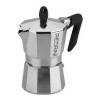 Caffettiera pedrini espresso 2 tazze alluminio lucidato manico nero