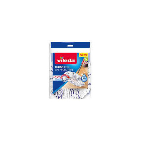 Mocio lavapavimenti vileda turbo 3in1 in microfibra [167749]
