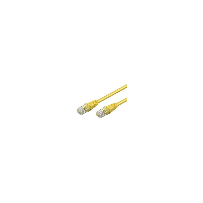 Patch cavo rj45 u/utp cat5e 0,50m yellow [--]