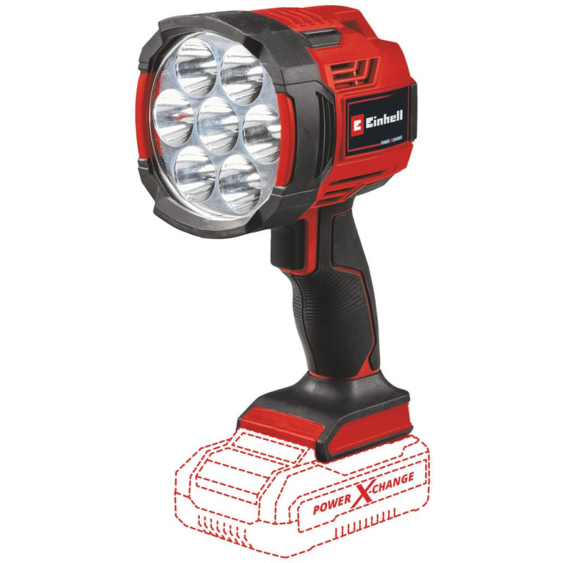 Lampada einhell te-cl 18/2500 senza fili nero/rosso [4514145]