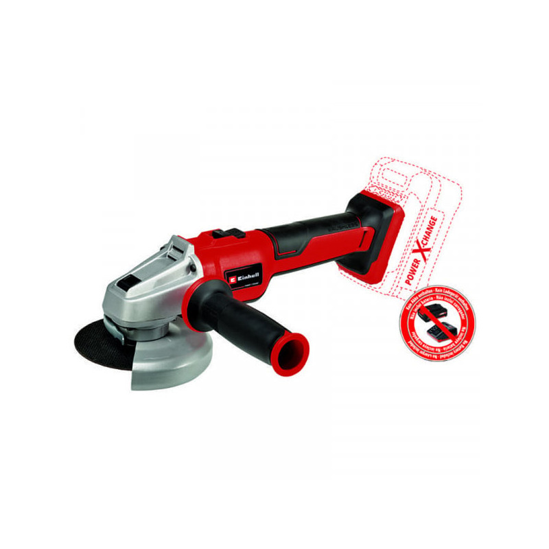 Smerigliatrice angolare einhell axxio 18/115 q a batteria nero/rosso