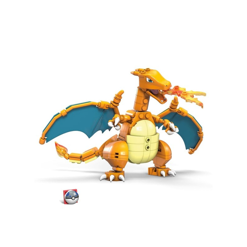 Set da costruzione megabloks mega construx pokemon dracaufeu [gwy77]