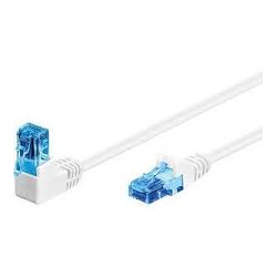 Cavo di rete goobay cat.6a 1x 90 gradi u/utp 1m bianco [51536]