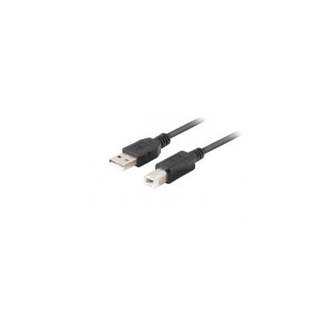 Cavo usb lanberg tipo-a-b usb-2.0 1m nero [ca-usba-15cu-0010-bk]