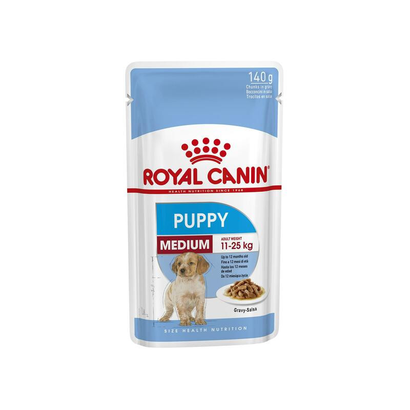 Cibo umido per cani royal canin cucciolo medio 140 x 10g