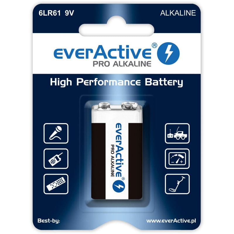Pila everactive r9/6lr61 9v pro alkaline blister 1pz [azeacub90000001]