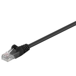 Patch cable rj45 u/utp cat5e 3,00m black