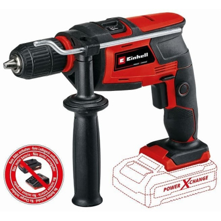 Trapano a percussione a batteria einhell tc-id 18 li-solo