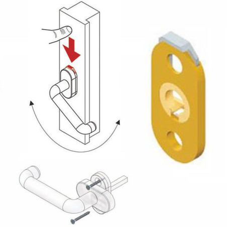Blocca martelline disec ovale oro lucido [bmar02-ol]