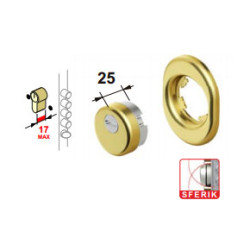 Protettore monolito sferic disec 38mm bronzato [bd201n-25d1-ab]