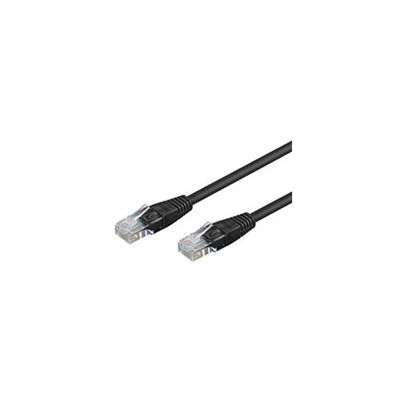 Patch cavo rj45 u/utp cat5e 10,00m black