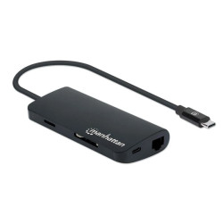 Hub usb manhattan tipo-c superspeed multiporta