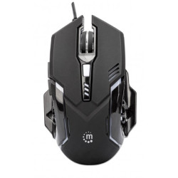 Mouse da gioco manhattan 3200dpi 6 tasti nero