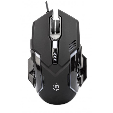 Mouse da gioco manhattan 3200dpi 6 tasti nero