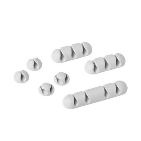 Set fermacavi durable cavoline clip mix graphite 7 pz grigio [504137]