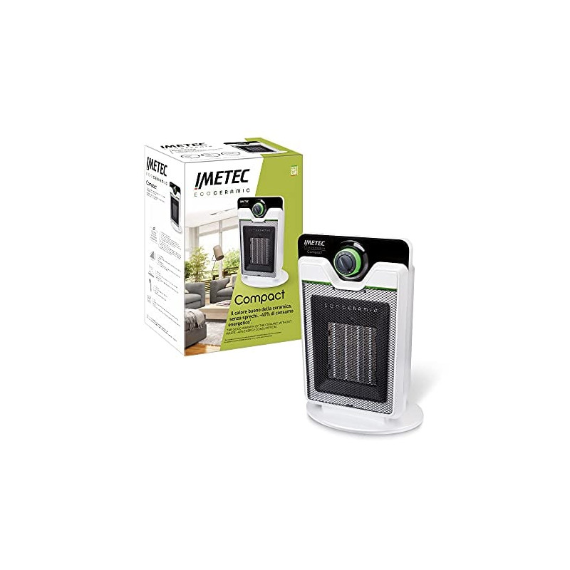 Termoventilatore imetec eco ceramci cfh1 100 nero