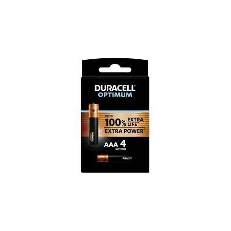 Pile duracell optimum aaa stilo alcaline 1.5 v 4 pz [lr03 mx2400]