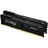 Ram dimm ddr4 32gb kingston fury beast 3200mhz cl16 nero [kf432c16bbk2/32]