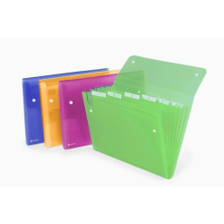 Cartella a soffietto rexel a 6 tasche 22x30cm assortiti [2102032]