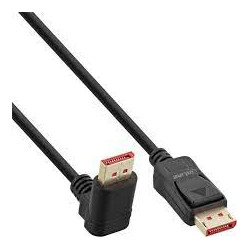 Cavo displayport inline 8k (uhd-2) angolato verso il basso 1