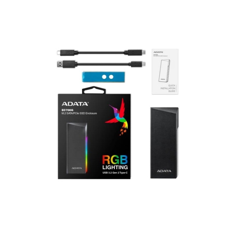Box ssd adata ssd/m.2/ec700g/usb3.2a/c [aiadaoec700ssdg]
