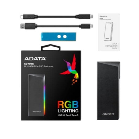 Box ssd adata ssd/m.2/ec700g/usb3.2a/c [aiadaoec700ssdg]