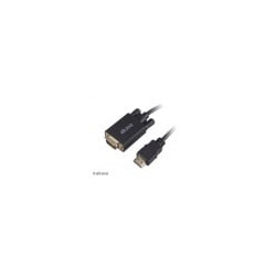 Cavo monitor akasa hdmi a vga 2m nero [ak-cbhd26-20bk]