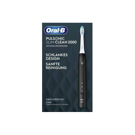 Spazzolino elettrico braun oral-b 2000 pulsonic slim clean nero