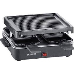 Raclette severin con piastra grill 600w nero [2370]