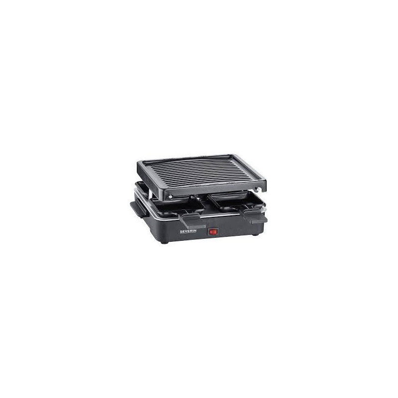 Raclette severin con piastra grill 600w nero [2370]