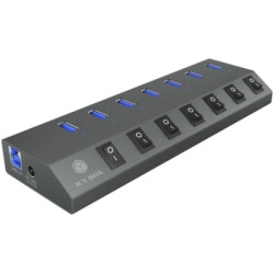 Hub usb icybox ib-hub1701-c3 7 porte usb 3.0 type-a [60838]